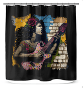 Music Fills Her Soul Shower Curtain - Beyond T-shirts